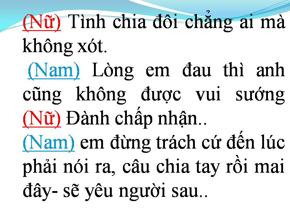 Lời bài hát ANH KHÔNG MUỐN BẤT CÔNG VỚI EM