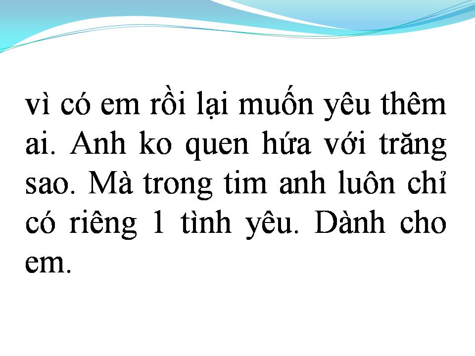 Lời bài hát ANH KHÔNG NHƯ BAO CHÀNG TRAI KHÁC
