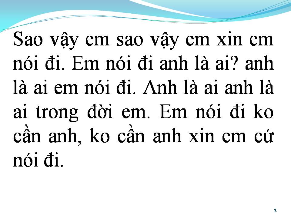 Lời bài hát ANH LÀ AI