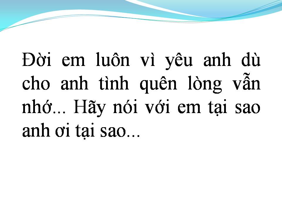 Lời bài hát ANH LÀ LẼ SỐNG CỦA ĐỜI EM
