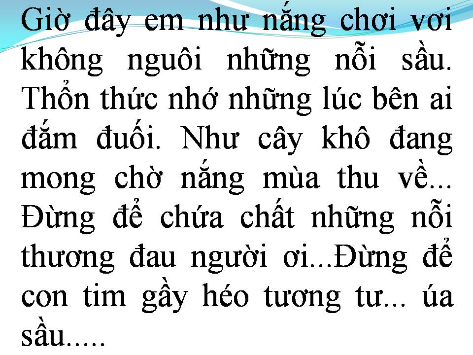 Lời bài hát ANH LÀ LẼ SỐNG CỦA ĐỜI EM