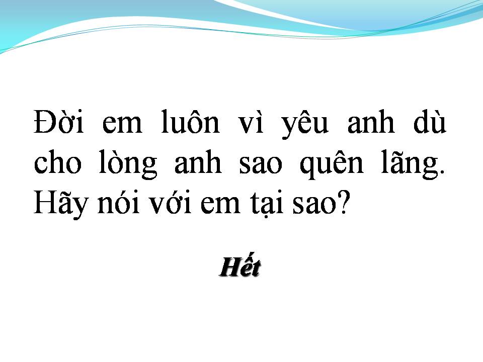 Lời bài hát ANH LÀ LẼ SỐNG CỦA ĐỜI EM