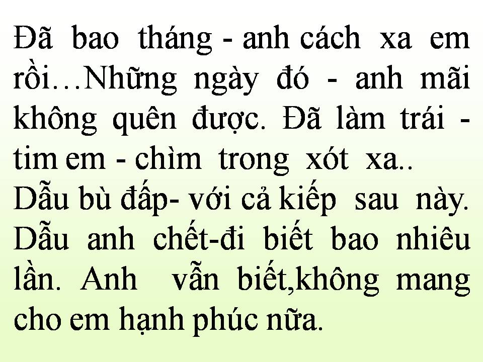 Lời bài hát ANH LÀ NGƯỜI CÓ LỖI