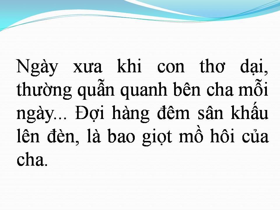 Lời bài hát ÁNH MẮT CỦA CHA