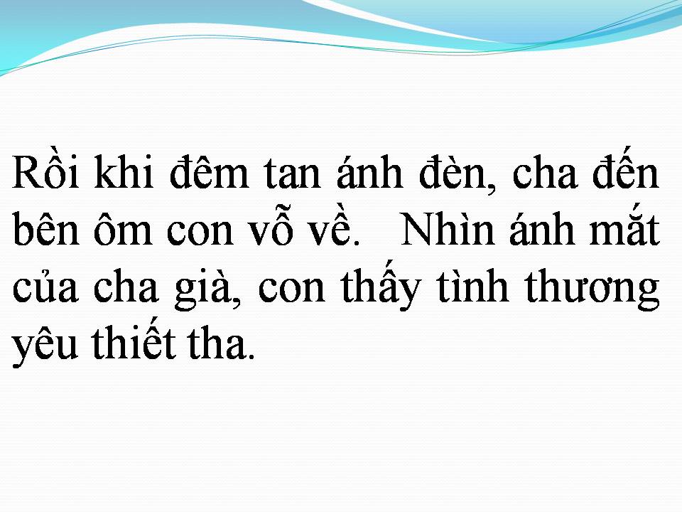 Lời bài hát ÁNH MẮT CỦA CHA