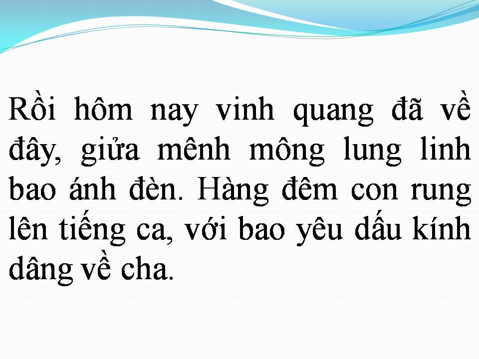 Lời bài hát ÁNH MẮT CỦA CHA