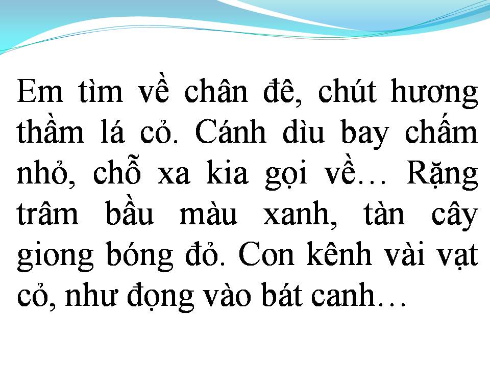 Lời bài hát ÁNH MẮT QUÊ HƯƠNG