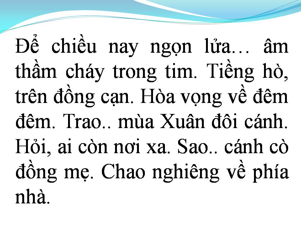 Lời bài hát ÁNH MẮT QUÊ HƯƠNG