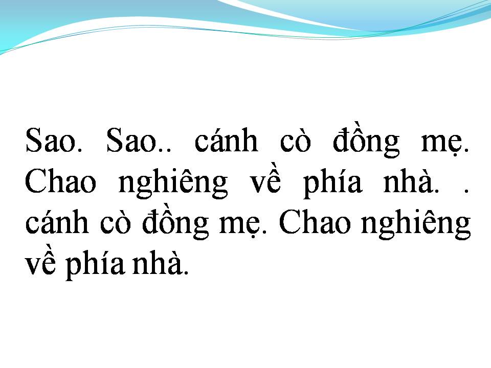 Lời bài hát ÁNH MẮT QUÊ HƯƠNG
