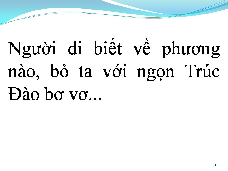 Lời bài hát NGỌN TRÚC ĐÀO