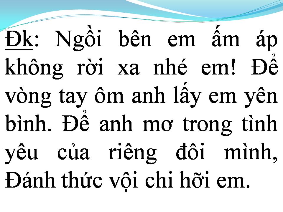 Lời bài hát NGỒI BÊN EM