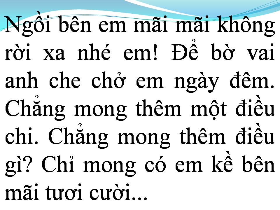Lời bài hát NGỒI BÊN EM