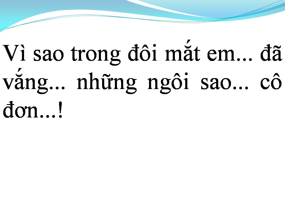Lời bài hát NGÔI SAO CÔ ĐƠN