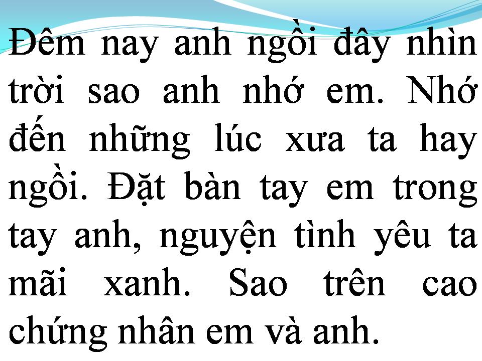 Lời bài hát NGÔI SAO LẺ LOI