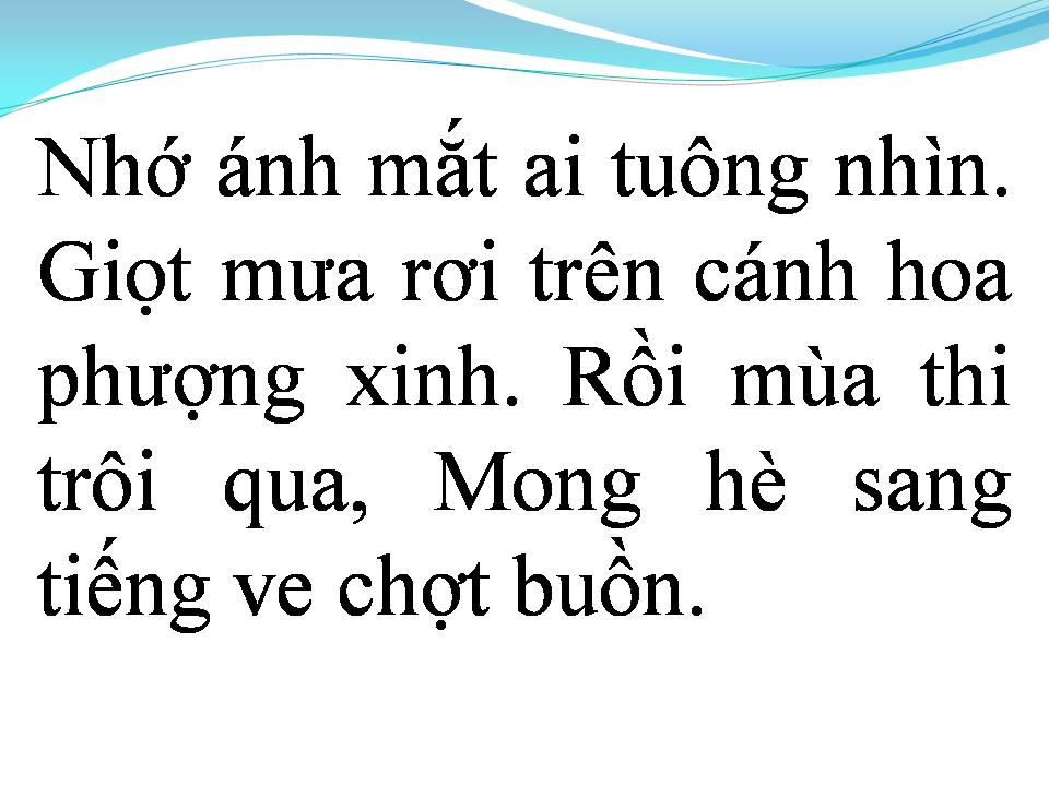 Lời bài hát NGÔI TRƯỜNG DẤU YÊU