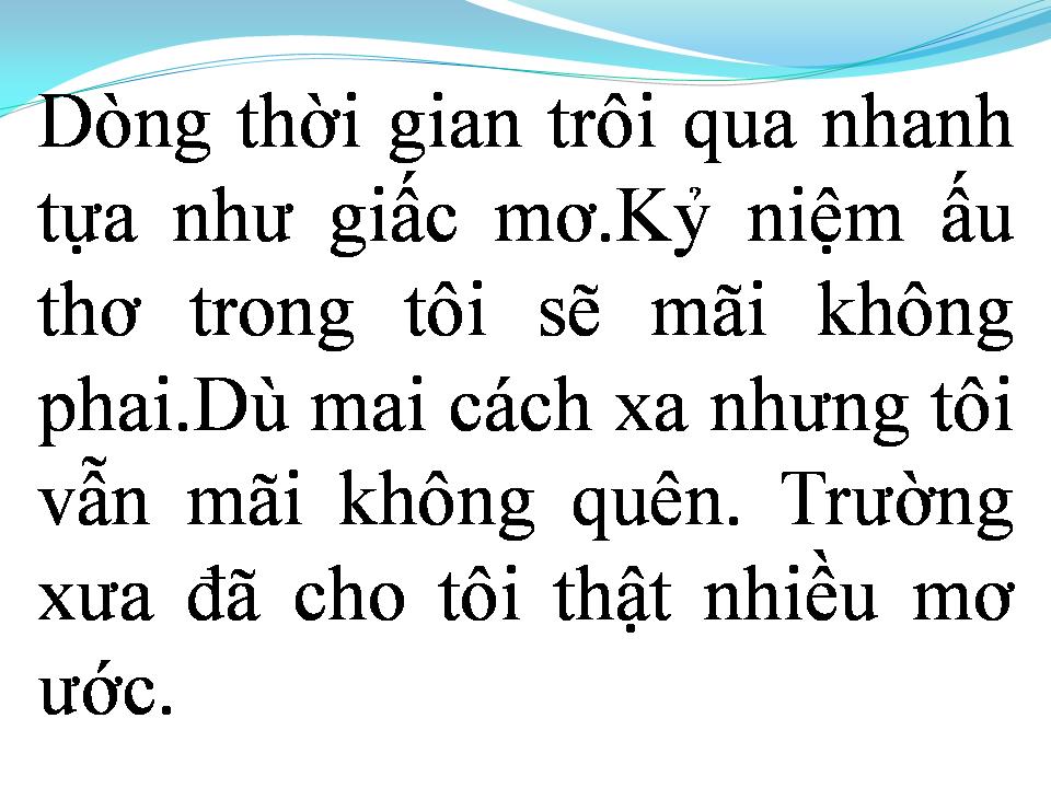 Lời bài hát NGÔI TRƯỜNG DẤU YÊU