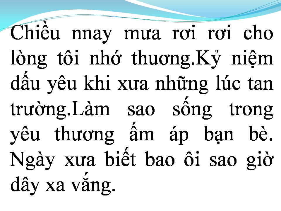 Lời bài hát NGÔI TRƯỜNG DẤU YÊU
