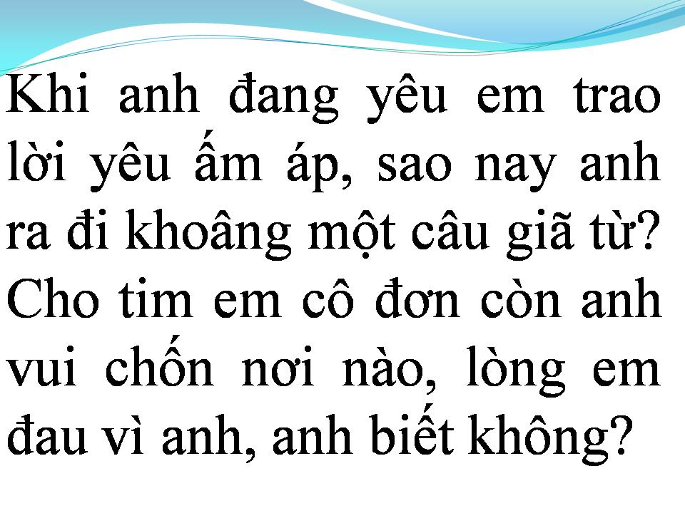Lời bài hát NGỠ NHƯ LÀ GIẤC MƠ