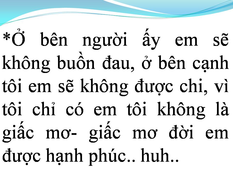 Lời bài hát NGƯỜI ẤY VÀ TÔI EM CHỌN AI
