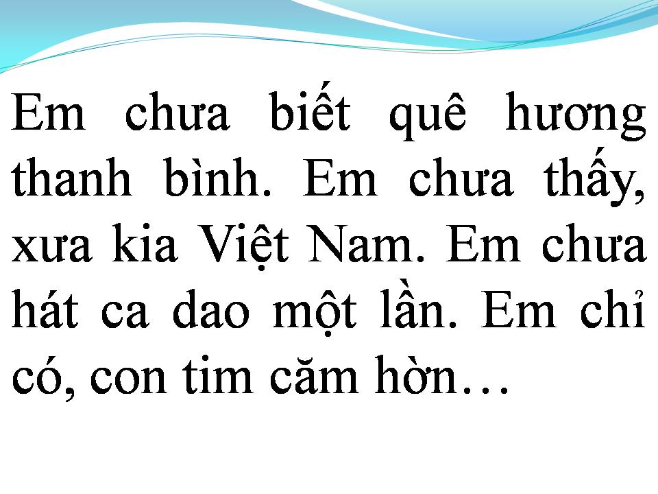 Lời bài hát NGƯỜI CON GÁI VIỆT NAM DA VÀNG