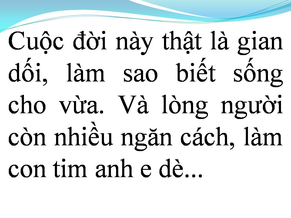 Lời bài hát NGƯỜI CÙNG CẢNH NGỘ