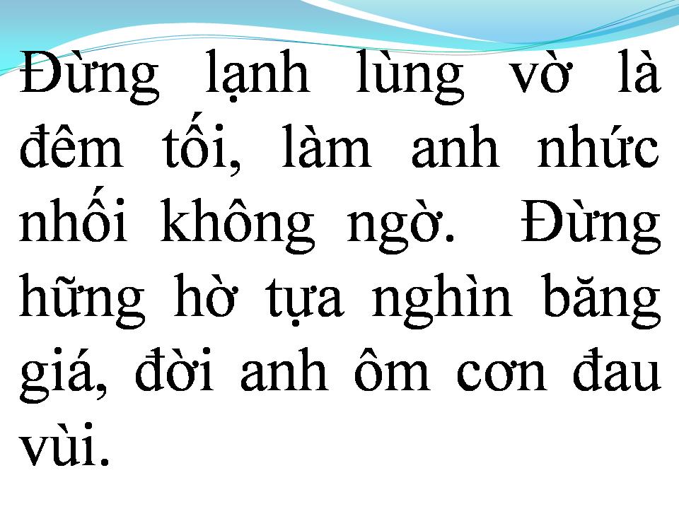 Lời bài hát NGƯỜI CÙNG CẢNH NGỘ