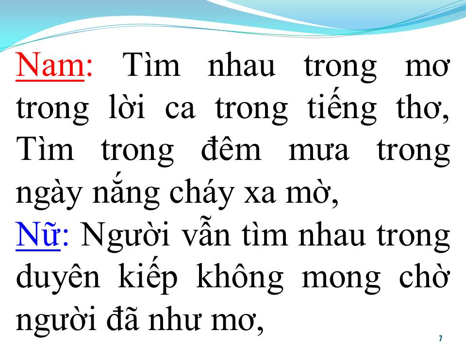Lời bài hát NGƯỜI ĐÃ NHƯ MƠ (SONG CA)