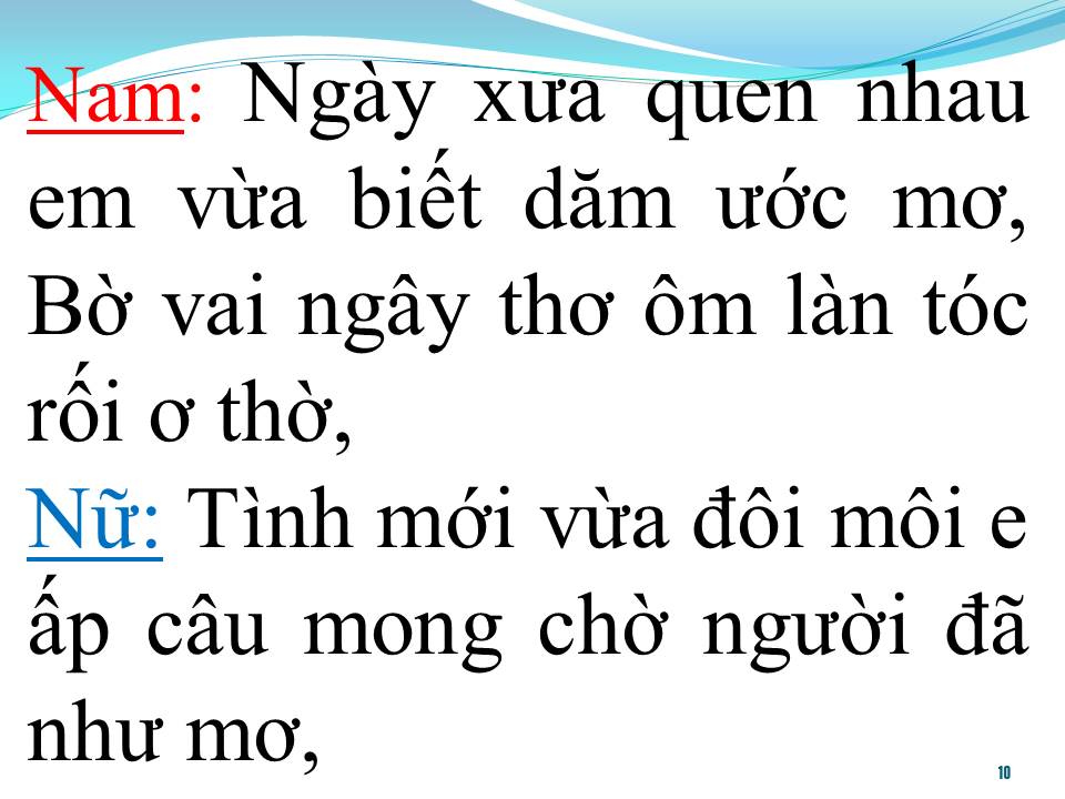 Lời bài hát NGƯỜI ĐÃ NHƯ MƠ (SONG CA)