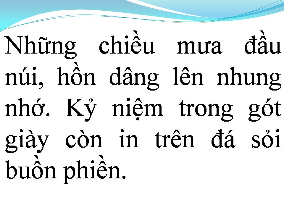 Lời bài hát NGƯỜI ĐẦU GIÓ