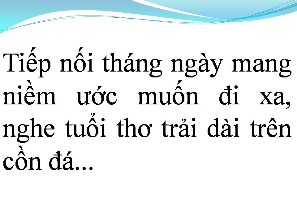 Lời bài hát NGƯỜI ĐẦU GIÓ