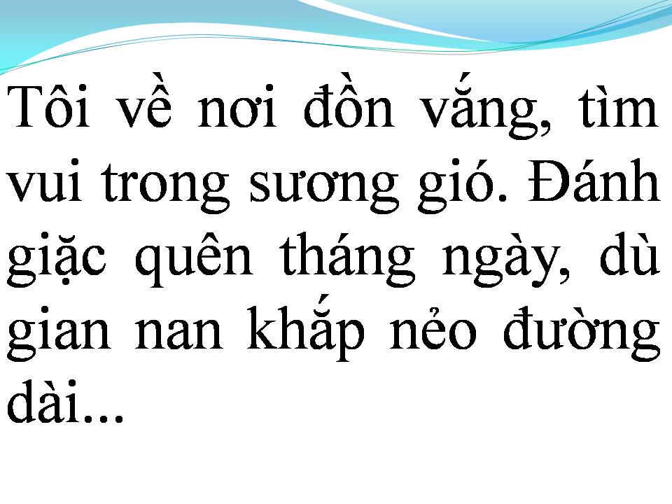 Lời bài hát NGƯỜI ĐẦU GIÓ