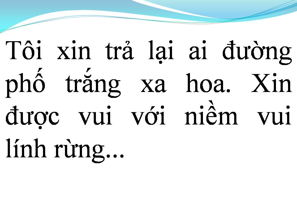 Lời bài hát NGƯỜI ĐẦU GIÓ