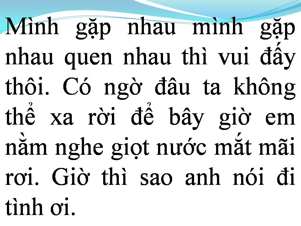 Lời bài hát NGƯỜI ĐẾN SAU