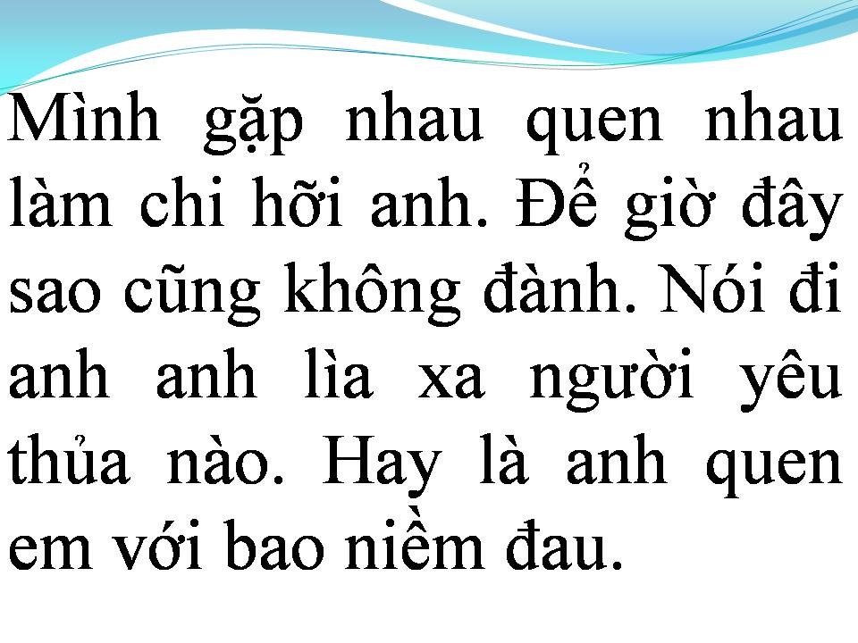 Lời bài hát NGƯỜI ĐẾN SAU
