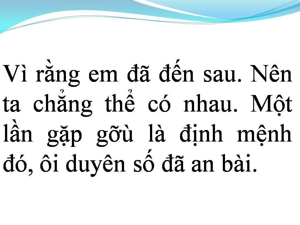 Lời bài hát NGƯỜI ĐI NGANG ĐỜI TÔI