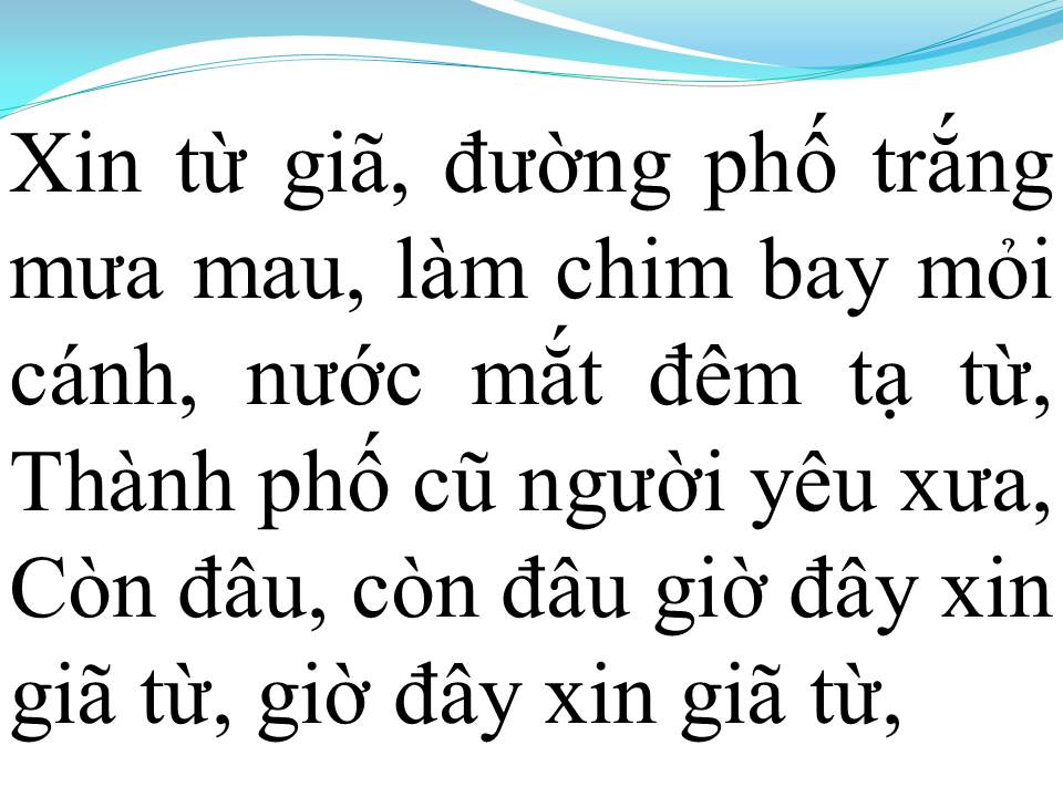 Lời bài hát NGƯỜI ĐI NGOÀI PHỐ