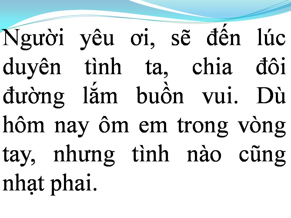Lời bài hát NGƯỜI ĐI XA MÃI
