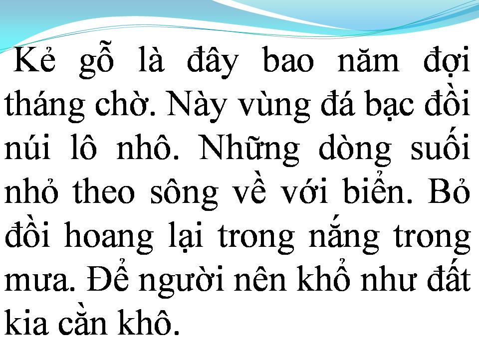 Lời bài hát NGƯỜI ĐI XÂY HỒ KẺ GỖ