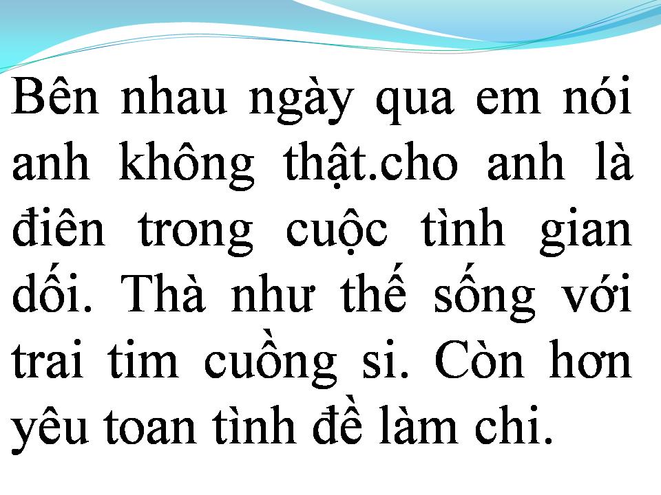 Lời bài hát NGƯỜI ĐIÊN BIẾT YÊU