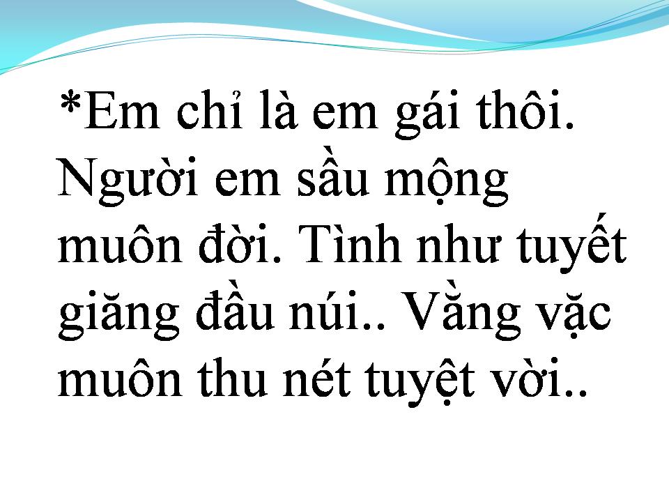 Lời bài hát NGƯỜI EM SẦU MỘNG