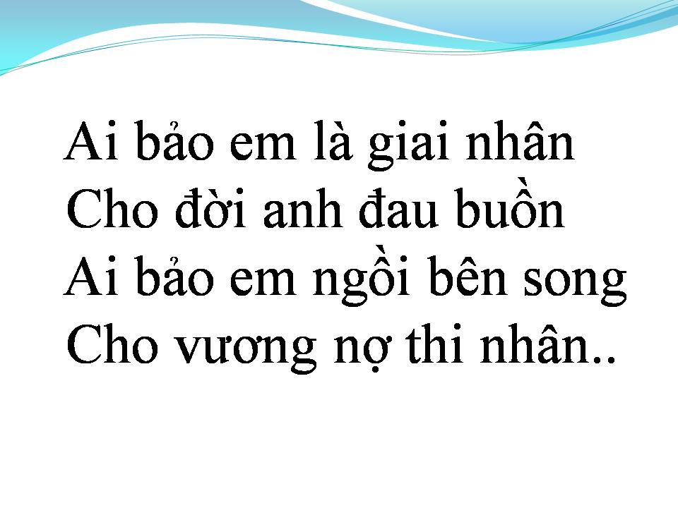 Lời bài hát NGƯỜI EM SẦU MỘNG