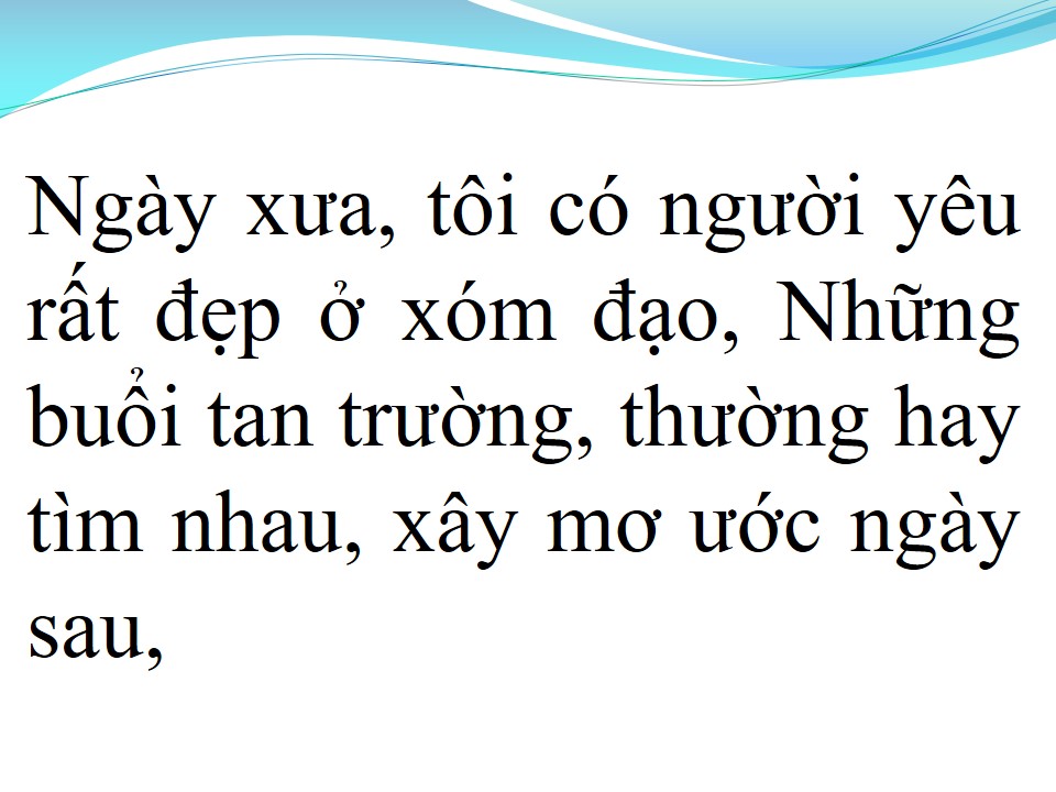 Lời bài hát NGƯỜI EM XÓM ĐẠO