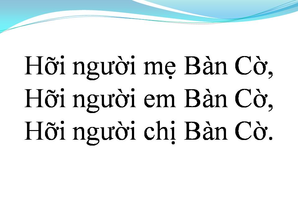 Lời bài hát NGƯỜI MẸ BÀN CỜ