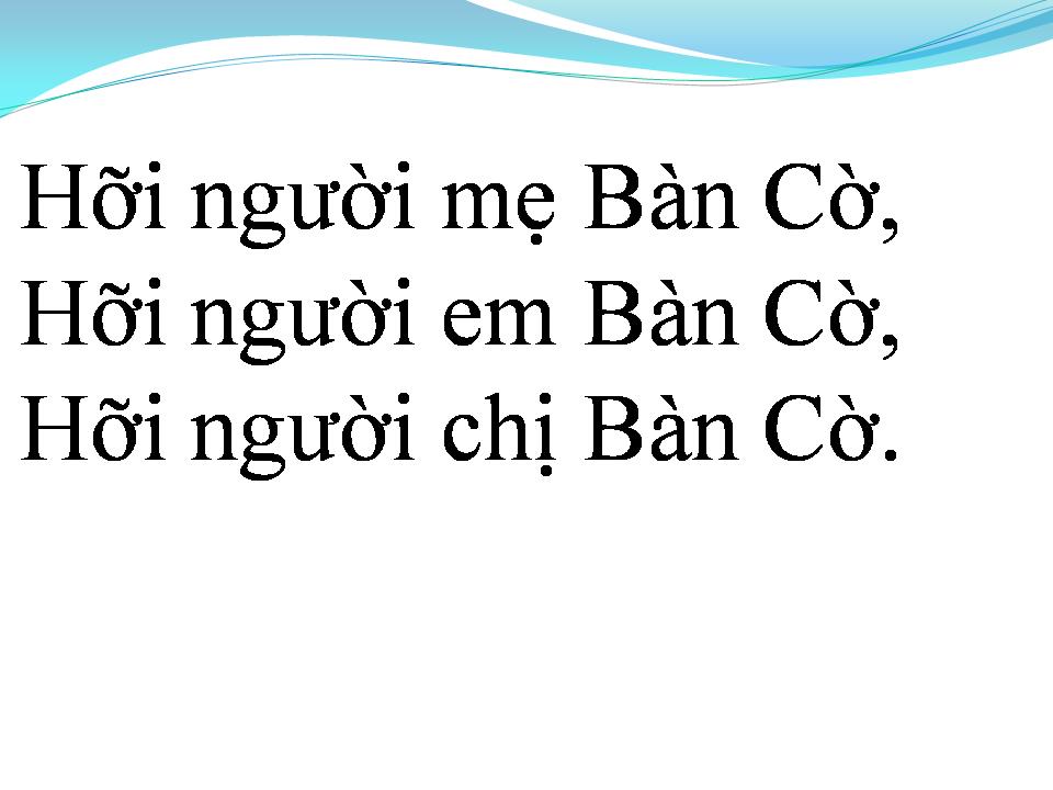 Lời bài hát NGƯỜI MẸ BÀN CỜ