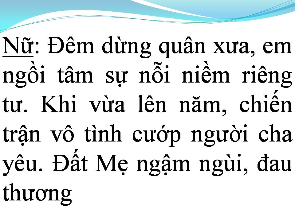 Lời bài hát NGƯỜI NỮ ĐỒNG ĐỘI