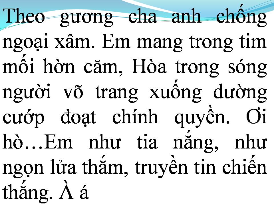Lời bài hát NGƯỜI NỮ TỰ VỆ SÀI GÒN