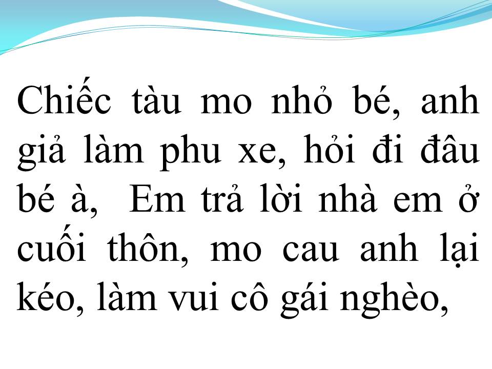 Lời bài hát NGƯỜI PHU KÉO MO CAU