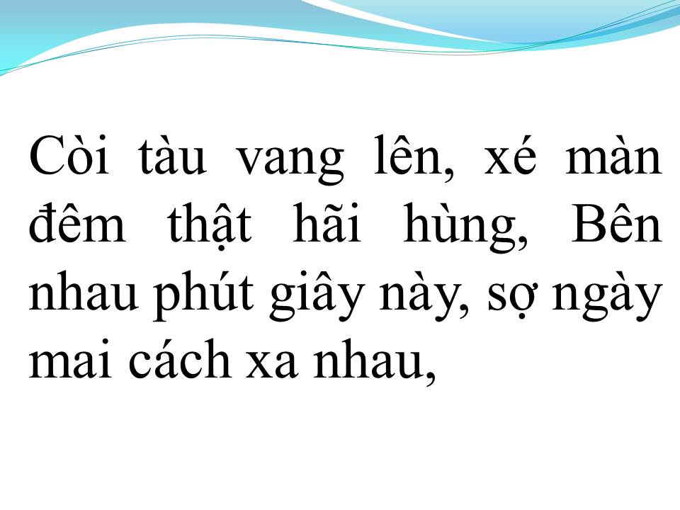 Lời bài hát NGƯỜI TÌNH KHÔNG ĐẾN