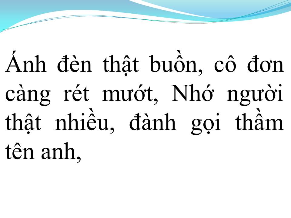 Lời bài hát NGƯỜI TÌNH KHÔNG ĐẾN