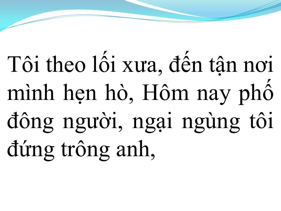 Lời bài hát NGƯỜI TÌNH KHÔNG ĐẾN